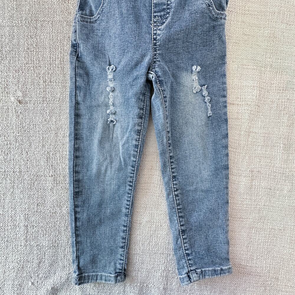 NWT Little Bipsy Distressed Overalls 3T/4T - Picture 2 of 6